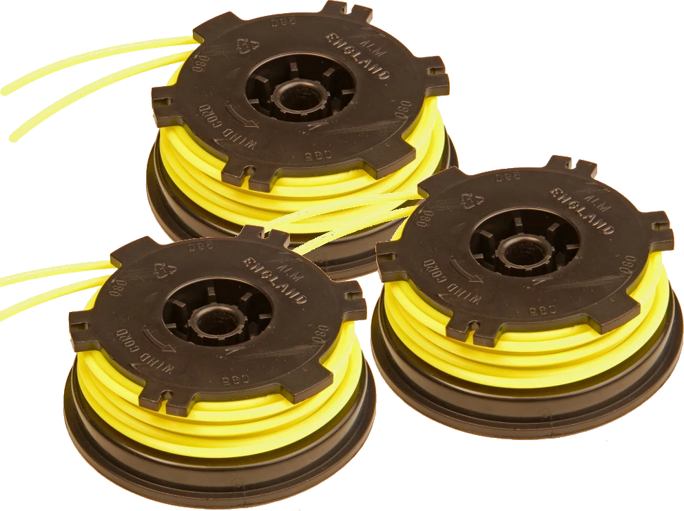 (image for) 3 x Spool & Line for Ryobi grass trimmers