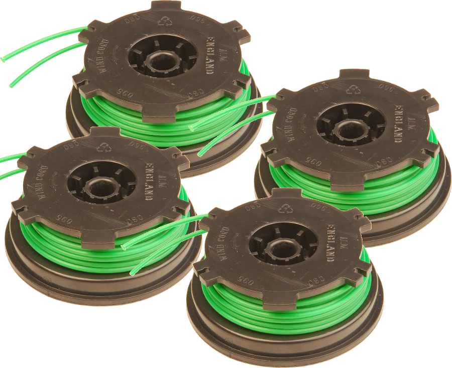 (image for) 4 x Spool and Line for Qualcast Grass Trimmers