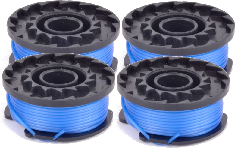 (image for) 4 x Spool & Line for Greenworks grass trimmers